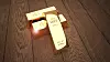 Gold bars - golden background