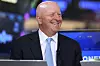 David Solomon fra Goldman Sachs i intervju på handelsgulvet ved New York Stock Exchange.