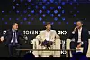 Panel med Eric Trump, Zach Witkoff og Justin Sun på scenen under Token 2049 i Dubai.