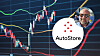 Kursgraf med Autostore-logo og lite portrettbilde i høyre kant