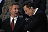Douglas Murray snakker med Elon Musk foran en samling i Kongressen i Washington.
