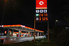 Circle K-stasjon på Kjellstad i Lier om kvelden, med dieselpris på 31,29 kroner literen.